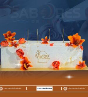Bolo Rectangular de Aniversário